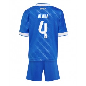 Real Madrid David Alaba #4 Tredje Kläder Barn 2025-26 Kortärmad (+ Korta byxor)